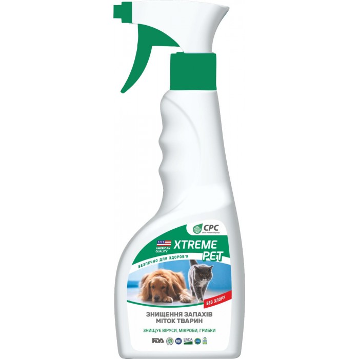 Xtreme Pet. Средство для очистки, удаления запахов и меток животных 0,5л